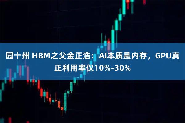 园十州 HBM之父金正浩：AI本质是内存，GPU真正利用率仅10%-30%